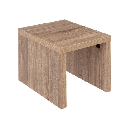 Set 3x Tables d'appoint/Tables basses Décor chêne 45x38x45 cm - Marron 2