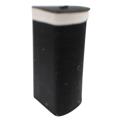 4goodz Panier à linge en bambou noir modèle d'angle 60x35x35 cm - Noir 2
