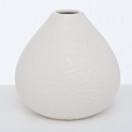 Vase Balsta Céramique set de 2 pièces - 15x16 cm - Blanc 3
