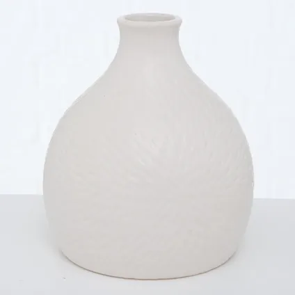Vase Balsta Céramique set de 2 pièces - 15x16 cm - Blanc 4