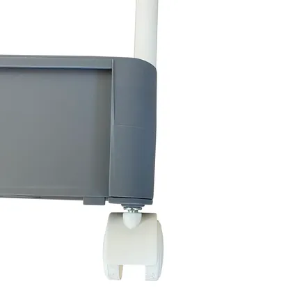 Chariot de cuisine Chariot de salle de bain Chariot de service - 45x26x80 cm - Blanc/gris 2