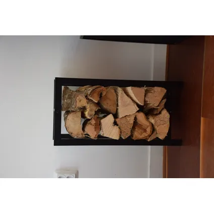 4livingz Uddevalla medium Haard Hout-rek - opslag haard hout - 25x48x74 cm 2