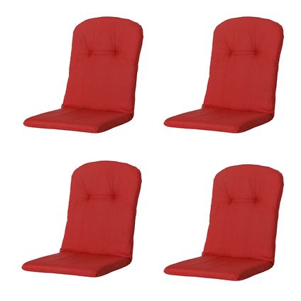 Coussin Madison - Tub High - Basic Rouge - 45x96 - Rouge - 4 Pièces