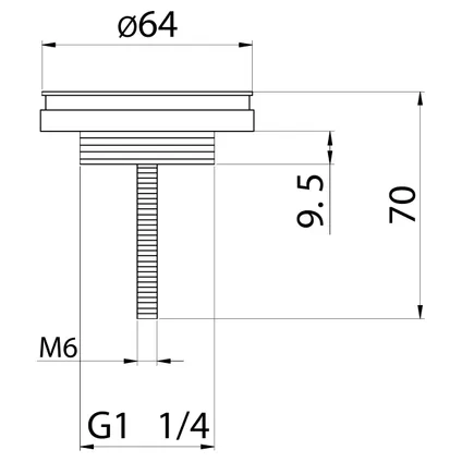 Differnz Hura fonteinset - 37.5x18.5x9cm - Rechthoek - 1 kraangat - Zwart mat rechte kraan - Keramiek Wit 3