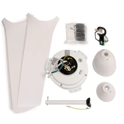 Ventilateur de plafond CristalRecord Storm Ø 132cm outdoor IP44 blanc 8