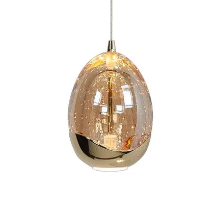 Highlight hanglamp Golden Egg 5 lichts L 108cm amber-zwart 2