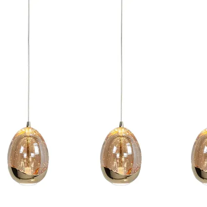 Highlight hanglamp Golden Egg 5 lichts L 108cm amber-zwart 3