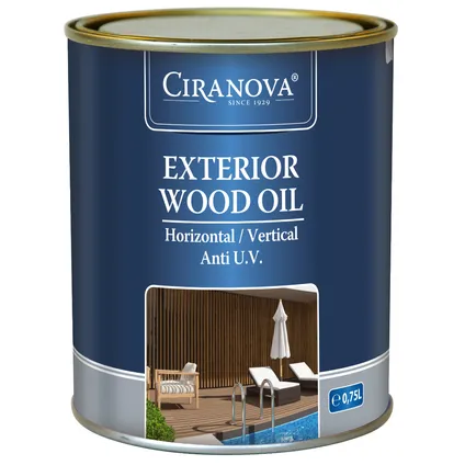 Ciranova Exterior Wood Oil - Ebben - Houtolie - 750 ml