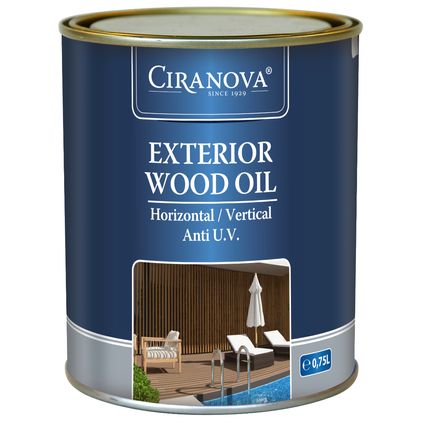 Ciranova Exterior Wood Oil - Walnoot - Houtolie - 750 ml