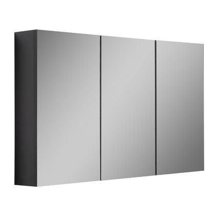 Meuble a miroir Cuba 120 x 16 x 70 cm - Badplaats - Noir Bois - Miroir armoire
