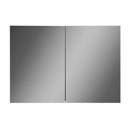 Meuble a miroir Cuba 100 x 16 x 70 cm - Badplaats - Chêne Châtaignier - Miroir armoire 3