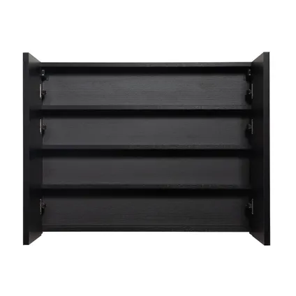 Badplaats Spiegelkast Cuba 90 x 16 x 70 cm - zwart houtnerf 4
