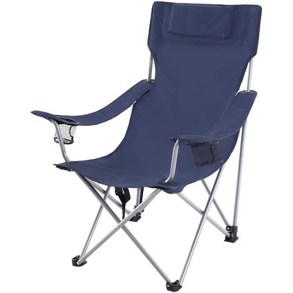 ACAZA Chaise de camping - Chaise pliante - Bleu foncé