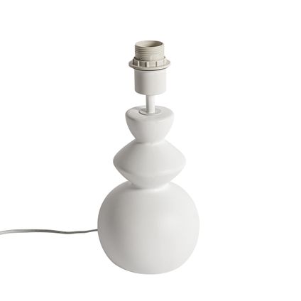 QAZQA Design tafellamp wit keramiek 15 cm zonder kap - Alisia