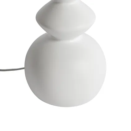 QAZQA Design tafellamp wit keramiek 15 cm zonder kap - Alisia 5