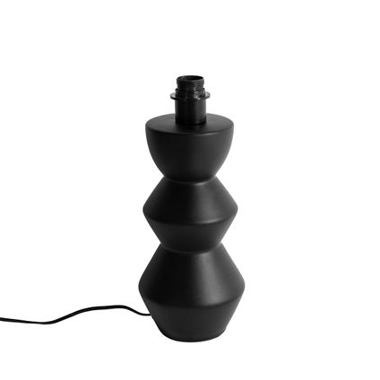 QAZQA Lampe de table design en céramique noire 16 cm sans abat-jour - Alisia