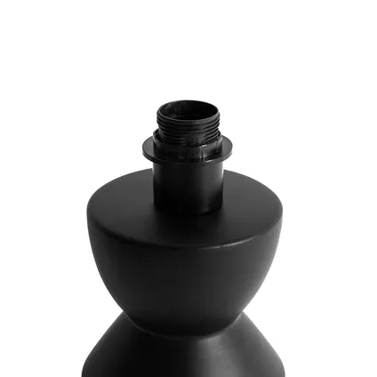 QAZQA Design tafellamp zwart keramiek 16 cm zonder kap - Alisia 2