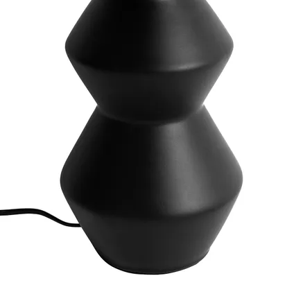 QAZQA Design tafellamp zwart keramiek 16 cm zonder kap - Alisia 5