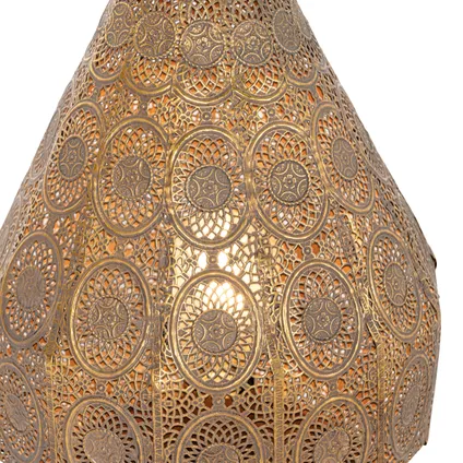 QAZQA Lampe de table orientale dorée 26 cm - Mowgli 3