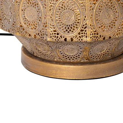 QAZQA Lampe de table orientale dorée 26 cm - Mowgli 5