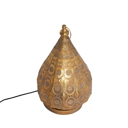 QAZQA Lampe de table orientale dorée 26 cm - Mowgli 8