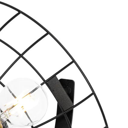 QAZQA Industriële tripod tafellamp zwart verstelbaar - Hanze 6