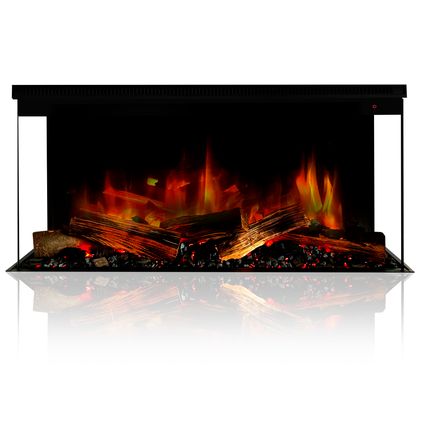 Dutch Fires - Super Elegance 3D met verwarming - Sfeerhaard - 84 x 47 cm
