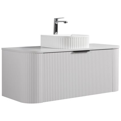 Meuble de salle de bain Murcia 120 cm - Badplaats - Blanc - Avec Vasque