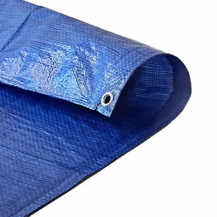 TECPLAST verf dekzeil 5x8 m 150pe - blauw en groen - hoge kwaliteit - waterdicht 4