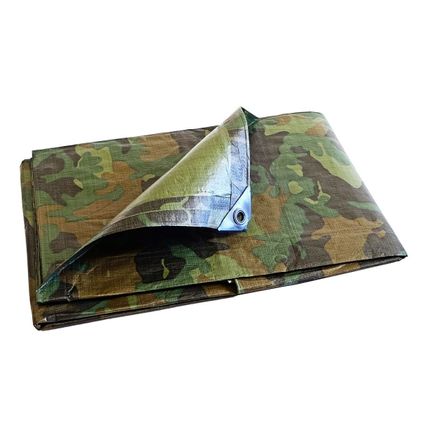 TECPLAST zichtbreeknet dekzeil 3,6x5 m 150bv - camouflage - hoge kwaliteit