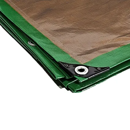 TECPLAST pergola-zeil 8x12 m 250pr groen en bruin - hoge prestatie - waterdicht 4