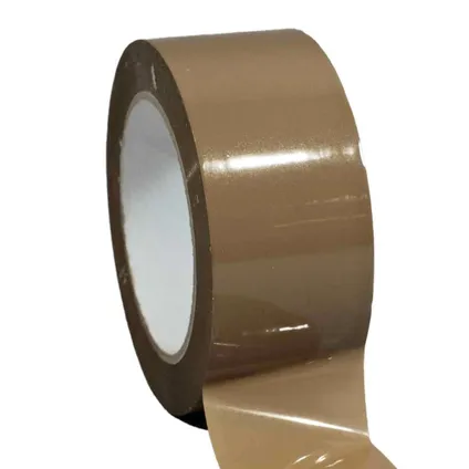 TECPLAST verpakkingstape bruin pp 28µ - plakband 48 mm x 100 m - 36 rollen 2