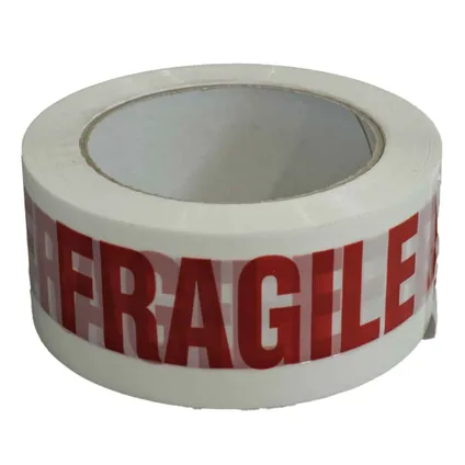 TECPLAST verpakkingstape "fragile" in rood - 50 mm x 100 m - 36 rollen 3