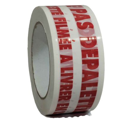 TECPLAST verpakkingstape "ne pas depalettiser" in rood - 50 mm x 100 m - 1 rol