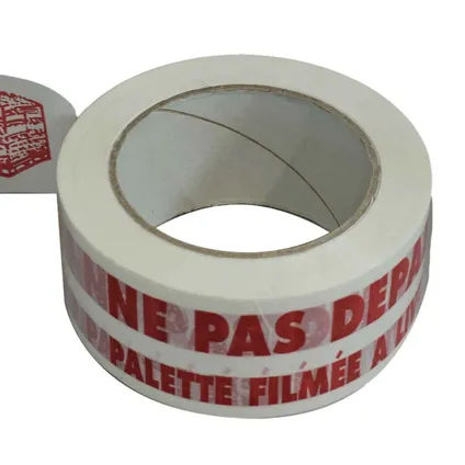 TECPLAST verpakkingstape "ne pas depalettiser" in rood - 50 mm x 100 m - 1 rol 3