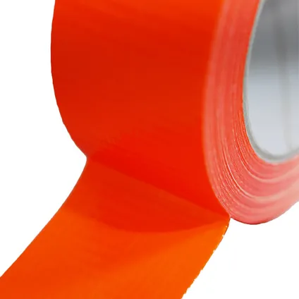 TECPLAST oranje canvas plakband - zelfklevende rol 50 mm x 33 m 4