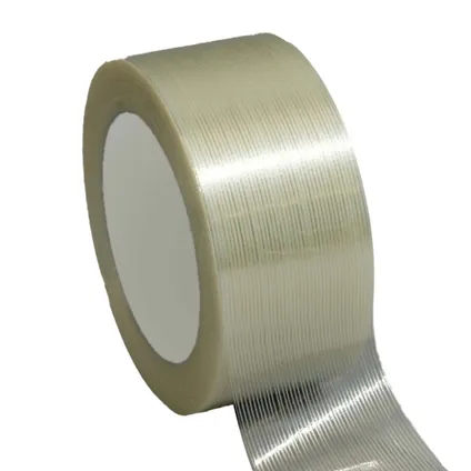 TECPLAST filament-tape transparent pp 130µ - plakband 50 mm x 50 m - 6 rollen 2