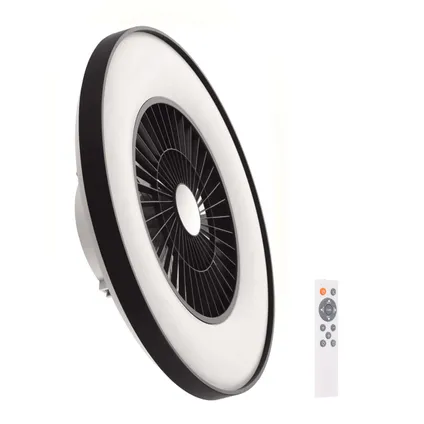 Pitt & Co. Plafondventilator met Verlichting en afstandsbediening – Ventilator lamp – Led – Zwart 2