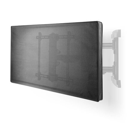 Nedis - Housse de protection TV pour l'extérieur | Écran 65 - 70" | Fermetures éclair sur le côté / Hydrofuge