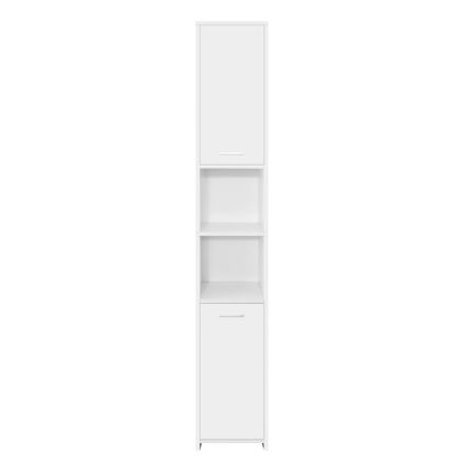 Armoire de salle de bain ML-Design,30x190x30 cm, en bois MDF blanc