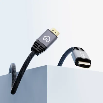 Câble HDMI 2.1 Qnected® 4 mètres - Ultra Haute Vitesse - 48 Gbps - Noir Onyx 2