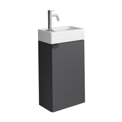Armoire de toilette Apollo 40 x 22 cm - Badplaats - Anthracite - Armoire de fontaine