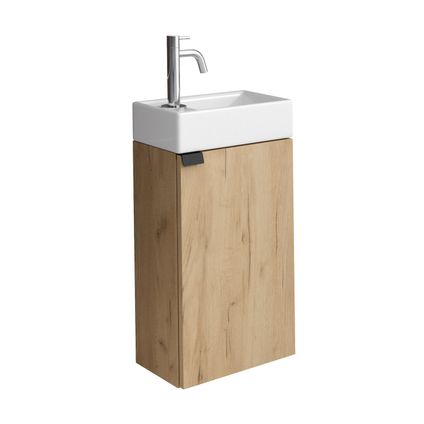 Armoire de toilette Apollo 40 x 22 cm - Badplaats - Chêne clair - Armoire de fontaine
