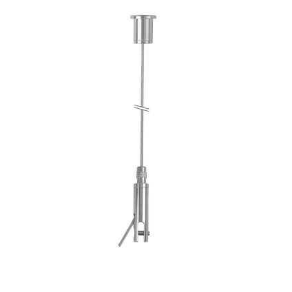 STAS kit de suspension (5 x 200cm) avec crochet à panneau (4 mm) et montage au plafond