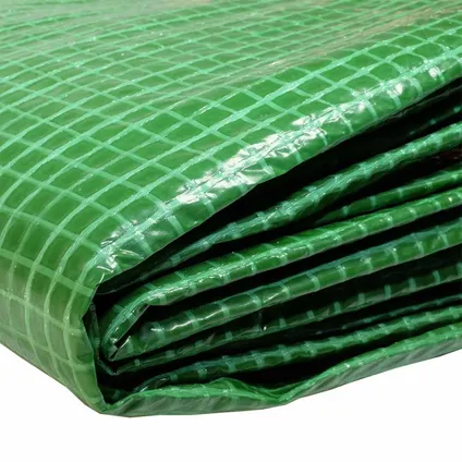 TECPLAST afdekzeil 4x6 m 170mu - groen versterkt dekzeil - hoge kwaliteit 5