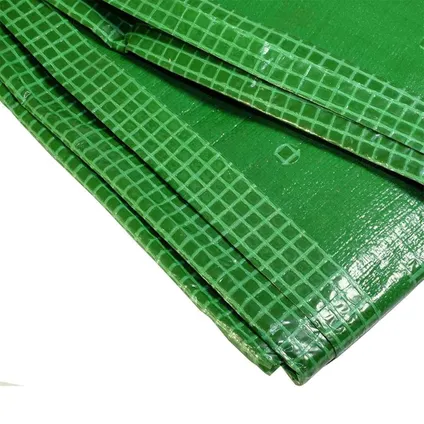 TECPLAST bouwzeil 3x4 m 170ch - groen verstevigd dekzeil - hoge kwaliteit 4