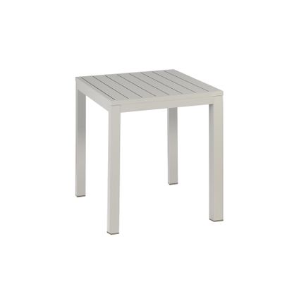 Table De Jardin - Aluminium - Blanc Crème - 76X70x70 - Exotan - Venice