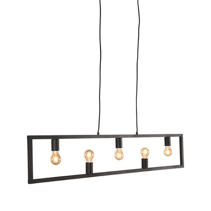 LABEL51 Lampe à suspension Quadrato - Noir - 135x10x130 cm