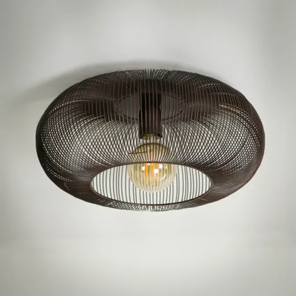 Hoyz - Plafondlamp Copper Twist - Zwart Nikkel - Industrieel - 43x43x20 3
