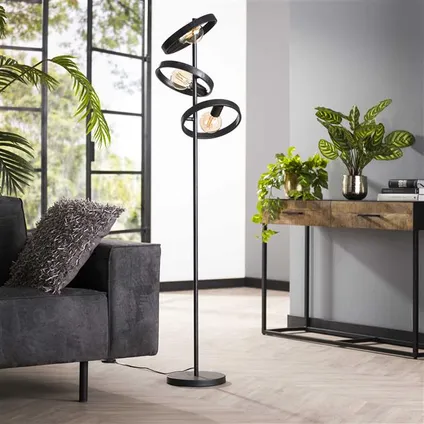 Hoyz Collection - Vloerlamp 3L Hover - Charcoal 3